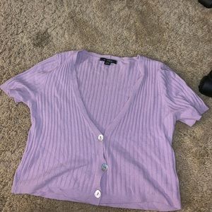 American Eagle short sleeve cropped sweater